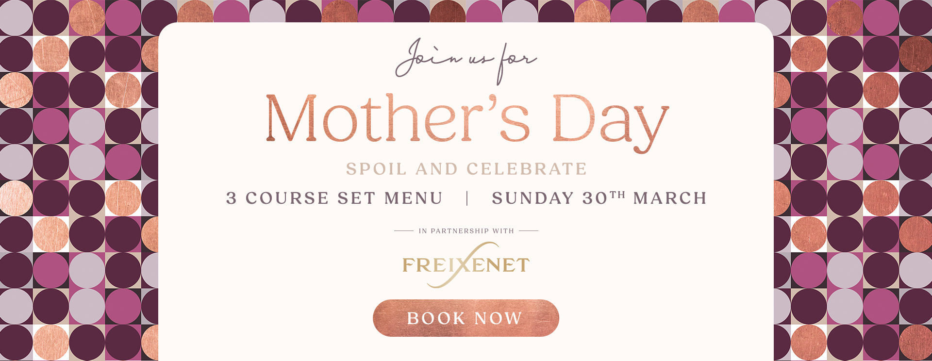 Mother’s Day menu/meal in Tadworth